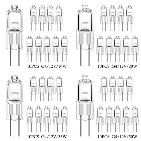 35W G4 Halogen Bulbs 12V 10 pcs Capsule Lamps Lights