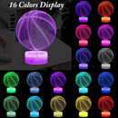 3D LED Basketball Night Light with Remote Control
