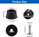 Rubber Feet for Cutting Boards Compatible with Multiple Brands 50 Pieces with Stainless Steel Screws Anti-Slip Buffer