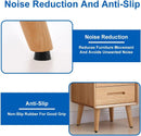 Rubber Feet for Cutting Boards Compatible with Multiple Brands 50 Pieces with Stainless Steel Screws Anti-Slip Buffer