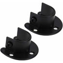 Wall Mounted Clothes Rod Holder for 1.26 Inch Diameter, Shower Curtain Rod Bracket, 2-Pack