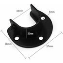 Wall Mounted Clothes Rod Holder for 1.26 Inch Diameter, Shower Curtain Rod Bracket, 2-Pack