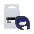 Letratag Refill Tape 5-Pack Black on White Compatible with Letratag 91331