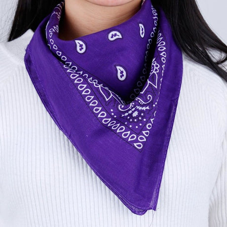 12 Pack Bandana Scarf 54x54cm Unisex Handkerchief 12 Colors