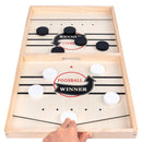 Hockey Table Game, Wooden Fast Sling Puck Game, Super Football Table Compatible with Sports Games