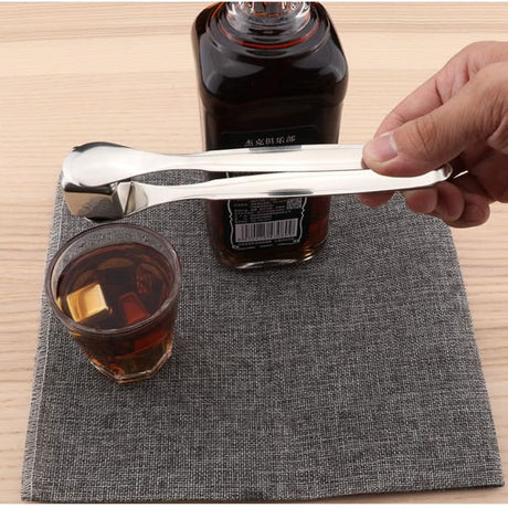 Small Stainless Steel Serving Tongs 12 Pack - Mini Sugar Tongs, Ice Tongs Compatible with Various Brands