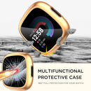 Fitbit Versa 4 Sense 2 Screen Protector Case 4-Pack Shockproof Soft TPU Full Protection