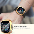 Fitbit Versa 4 Sense 2 Screen Protector Case 4-Pack Shockproof Soft TPU Full Protection