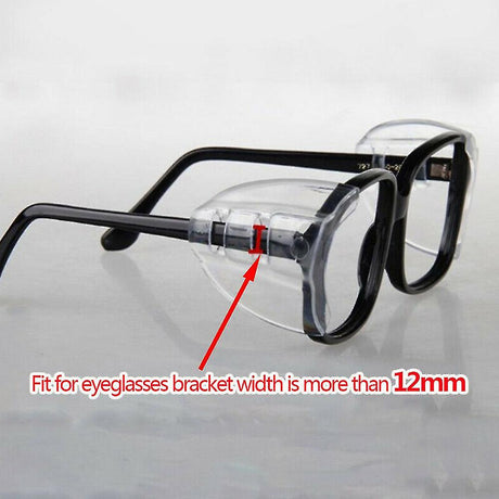 Universal Side Protection Glasses, Non-Slip Safety Glasses, Compatible with Oral-B, 4 Pairs