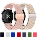 Samsung Galaxy Watch Band Compatible with Galaxy Watch 6 Classic 5 Pro 45mm 47mm 43mm 44mm 40mm Magnetic Braided Strap Without Gap Black