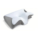 Neck Pillow for Pain Relief, Ergonomic Contour 2-in-1 Orthopedic Pillow, Light Gray, 1 Unit