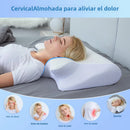 Neck Pillow for Pain Relief, Ergonomic Contour 2-in-1 Orthopedic Pillow, Light Gray, 1 Unit