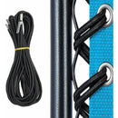 Folding Chair Accessories Black Drawstring Rubber Band Set 2 Long and 2 Short