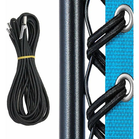 Folding Chair Accessories Black Drawstring Rubber Band Set 2 Long and 2 Short