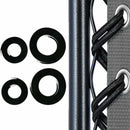 Folding Chair Accessories Black Drawstring Rubber Band Set 2 Long and 2 Short