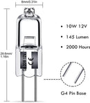 G4 Halogen Lamps 10W 12V Warm White 10-Pack