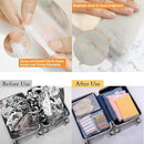 Zipper Bags for Clothes 35pcs Frosted Resealable Waterproof Travel Storage Bags