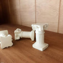 White Roman Greek Pillar Statue Modern Style Mini Resin Decoration for Indoor and Outdoor (1pc)