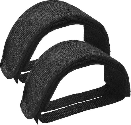 Universal Bicycle Pedal Straps, Adjustable Non-Slip Double Adhesive Toe Clips, 1 Pair Nylon Pedal Accessories