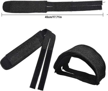 Universal Bicycle Pedal Straps, Adjustable Non-Slip Double Adhesive Toe Clips, 1 Pair Nylon Pedal Accessories