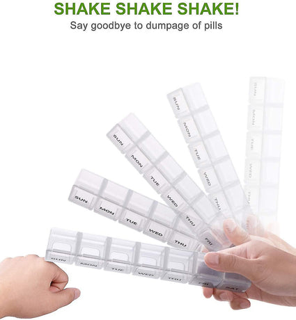 Oversized Weekly Pill Organizer Box 2-pack