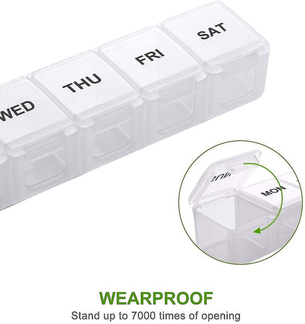Oversized Weekly Pill Organizer Box 2-pack