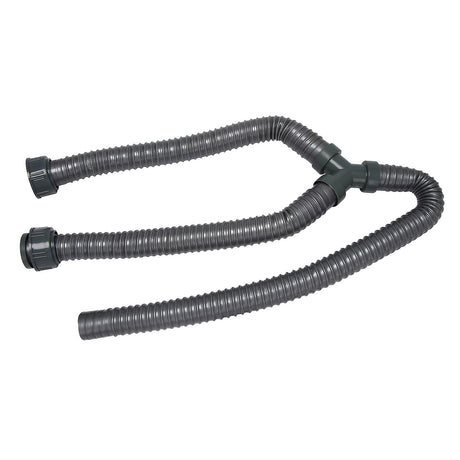 Washing Machine PVC Y-Shaped Drain Hose 1m Pipe Connector