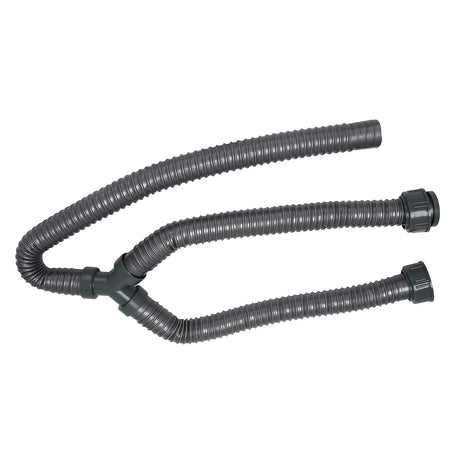 Washing Machine PVC Y-Shaped Drain Hose 1m Pipe Connector
