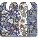 3 Pcs Adult Decorative Bibs with Adjustable Strap for Seniors Elderly