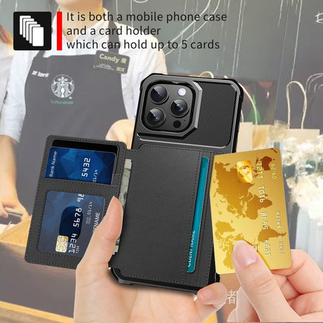 iPhone 16 Pro Case with Card Slot Black 82