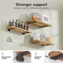 Black Heavy Duty Floating Shelf Brackets Heavy Duty Wall Mounted Shelf Brackets 75kg Load Capacity 10cm Length 6-Pack