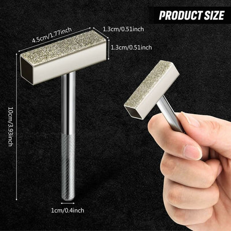 3pcs Diamond Grinding Wheel Sharpeners Silver Sharpening Deburring Wheels Bench Grinder Tool