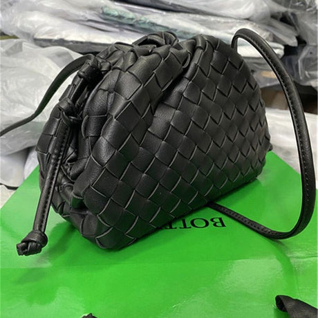 Cloud Backpack Cow Leather Crinkle Dumpling Handbag Shoulder Bag for Women MJ51 White 22x9x14cm