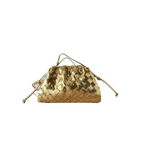 Cloud Backpack Cow Leather Crinkle Dumpling Handbag Shoulder Bag for Women MJ51 White 22x9x14cm
