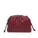 Cloud Backpack Crinkle Dumpling Handbag MJ51 Wine Red 22 x 9 x 14 cm Ladies Cow Leather Shoulder Bag
