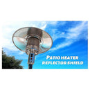 Patio Heater Reflector Plate, 3-Hole Mount, Top Dome Replacement Part Compatible with UU Series Patio Heaters