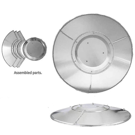 Patio Heater Reflector Plate, 3-Hole Mount, Top Dome Replacement Part Compatible with UU Series Patio Heaters