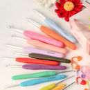 Crochet Kit with Needles, Stitch Markers, Tape Measure - 45-Piece Multicolor Knitting Set