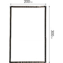 PVC Clear Waterproof Tarpaulin Roof Overlay Panel with Eyelets and Rope 2m x 3m