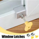 Sliding Window Locks 4pcs Adjustable Security with Oral-B Compatible Reinforced Aluminum Alloy for Sliding Doors and Windows