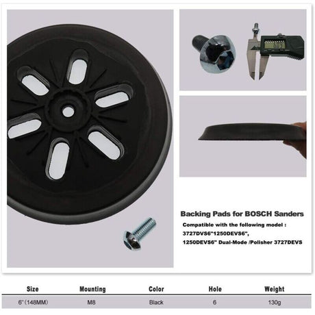 Bosch GEX 150 Sanding Pad 150mm Compatible with GEX 150 AC and GEX 150 Turbo Sander