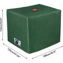 GU.B/bon IBC Tank Cover Tarpaulin for 1000L Container, 116 x 100 x 120 cm Water Tank Cover Anti-UV Anti-Rain Green