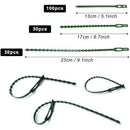 Plant Ties Adjustable Garden Supports 160 pcs Flexible Plastic Ties 3 Sizes for Shrubs Plants