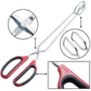 Stainless Steel Extra Long BBQ Grill Tongs Professional Quality Durable
