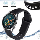 Garmin Venu SQ Compatible Metal Bracelet 18mm 20mm 22mm Silver Watch Band for Vivoactive 3 4 4s Venu 2 2s Forerunner 645 Silicone Nylon Loop