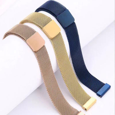 Garmin Venu SQ Compatible Metal Bracelet 18mm 20mm 22mm Silver Watch Band for Vivoactive 3 4 4s Venu 2 2s Forerunner 645 Silicone Nylon Loop