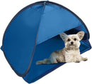 Beach Shelter Blue Portable Pop-up Tent Anti-UV Windproof for Small Pets Dogs Cats
