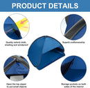 Beach Shelter Blue Portable Pop-up Tent Anti-UV Windproof for Small Pets Dogs Cats