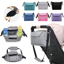 Stroller Organizer Bag Large Storage Compatible with All Strollers Black