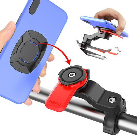 Quad Lock Out Front Bike Mount Twist Lock Mountain Bike Cradle Compatible with Samsung Xiaomi
